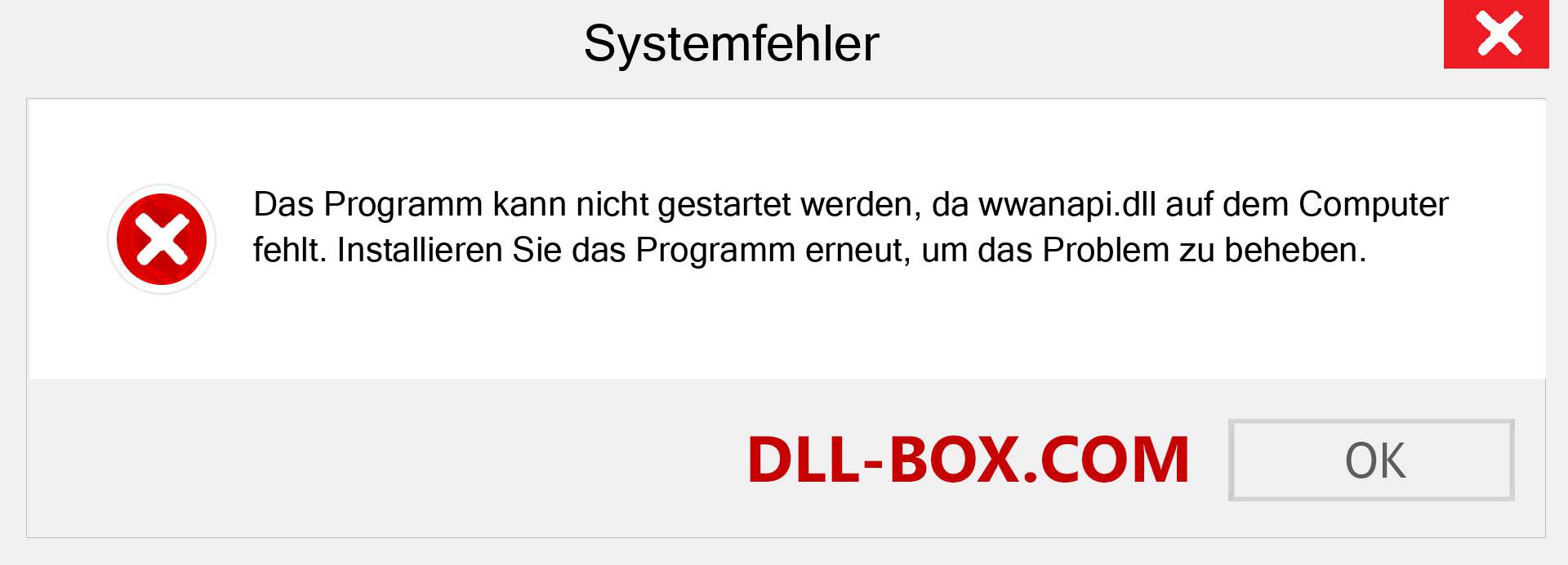 wwanapi.dll-Datei fehlt?. Download für Windows 7, 8, 10 - Fix wwanapi dll Missing Error unter Windows, Fotos, Bildern