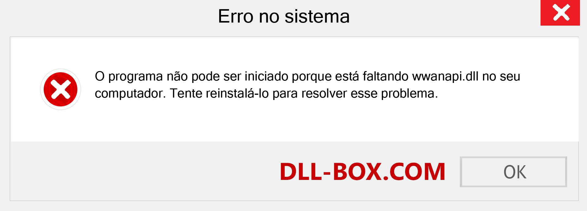 Arquivo wwanapi.dll ausente ?. Download para Windows 7, 8, 10 - Correção de erro ausente wwanapi dll no Windows, fotos, imagens